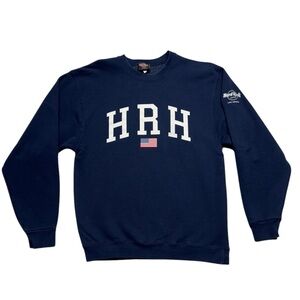 Vintage Hard Rock Hotel Las Vegas Crewneck Sweatshirt Medium Blue Made‎ In USA